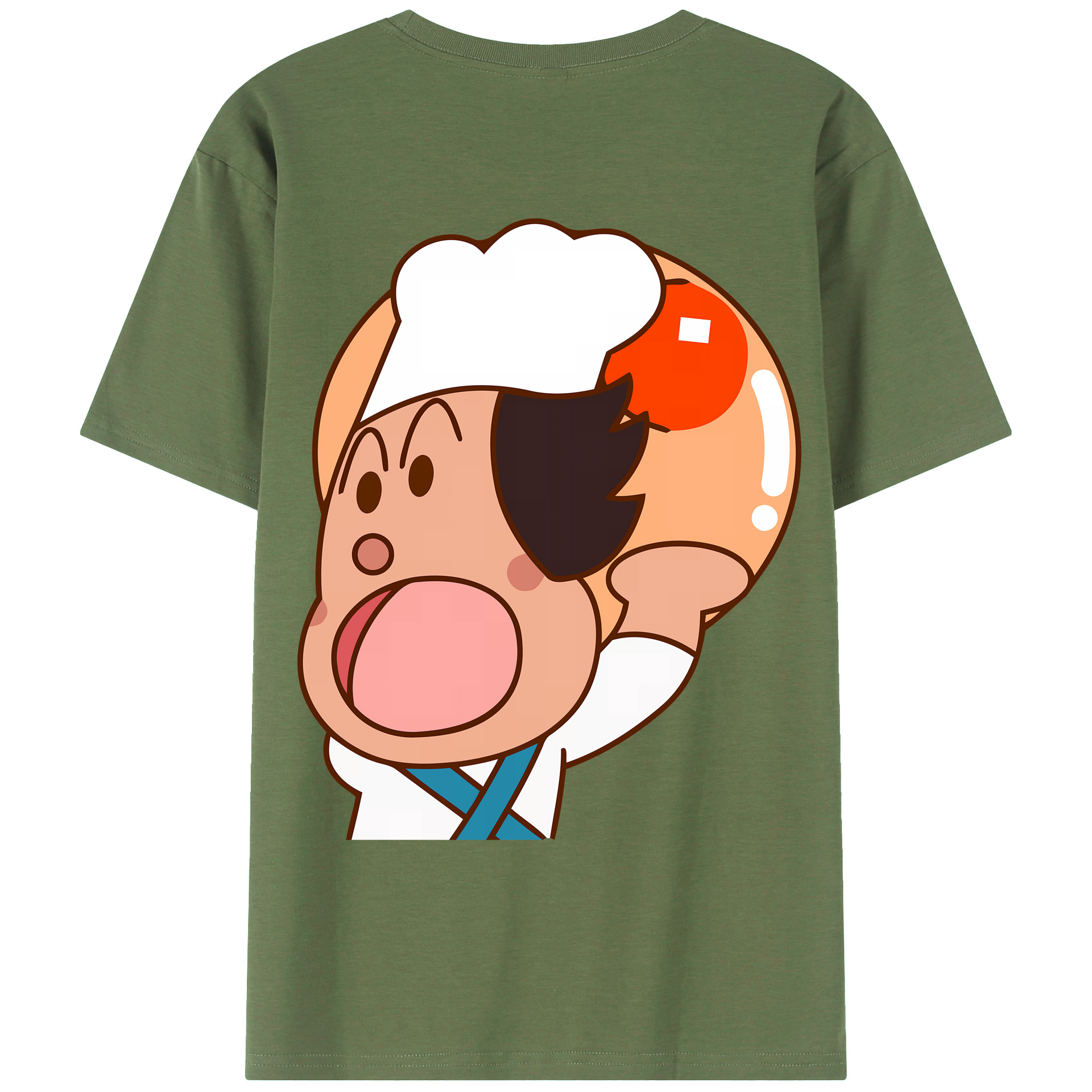 （画像用） アンパンマン Anpanman 綿100％ メンズ半袖Tシャツ（バックプリント） 通気性